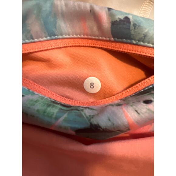 Lululemon Skirt Womens 8 Coral Pace Rival Skort Training Gym Tennis Workout - Picture 4 of 6